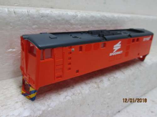 HO SCALE : SAR CLASS 5E ELECTRIC LOCO BODY (SPOORNET) - LOT 917Q