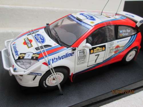 DIE CAST : 1:18 SCALE AUTOART FORD FOCUS WRC (RALLY CAR) - LOT 937Q
