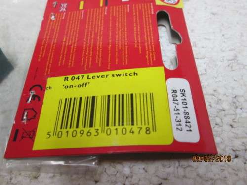 OO SCALE : HORNBY SINGLE LEVER SWITCH - LOT 414R