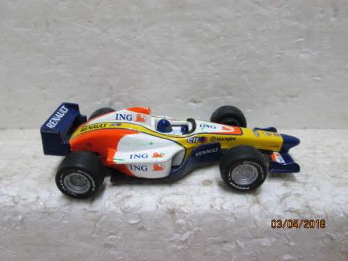 DIE CAST : RENAULT TOYS RENAULT TYPE R27 FORMULA 1 RACING CAR - LOT 376S