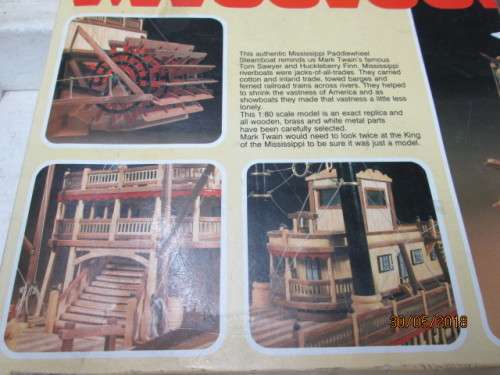 ARTESANIA LATINA "KING OF THE MISSISSIPPI" PADDLE WHEEL STEAM BOAT KIT (1:80 SCALE) - LOT 170T