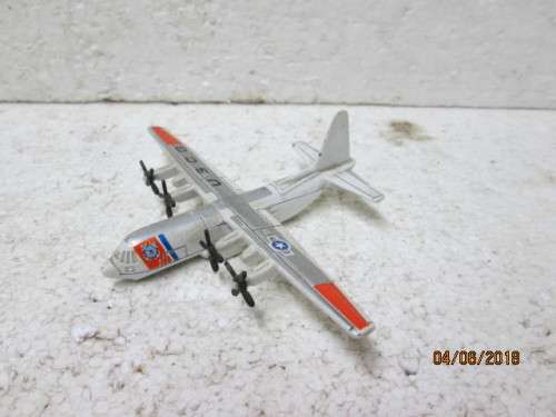 DIE CAST MODEL : MATCHBOX USCG AMERICAN C130 HERCULES AEROPLANE - LOT 381K
