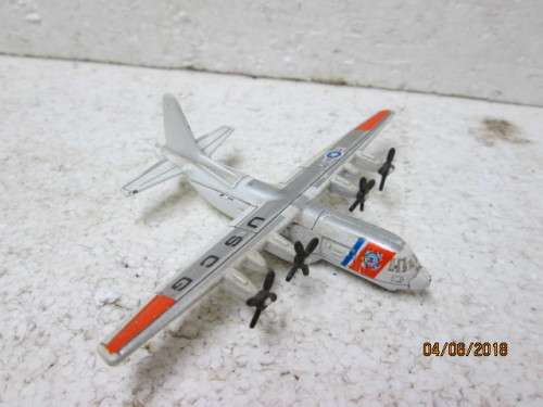 DIE CAST MODEL : MATCHBOX USCG AMERICAN C130 HERCULES AEROPLANE - LOT 381K
