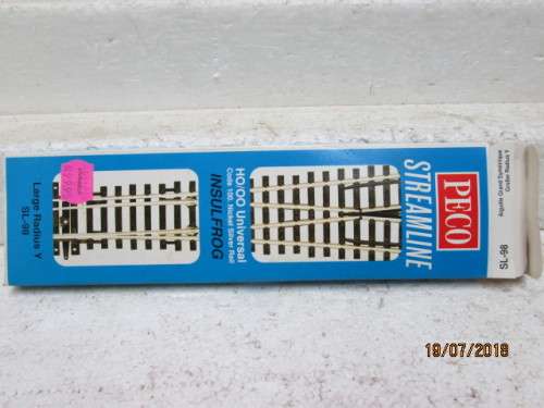 HO/OO SCALE : PECO LARGE RADIUS Y-POINT (BOXED) - LOT 575T