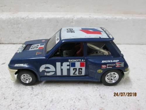 1:24 SCALE BBURAGO RENAULT 5 TURBO RALLY CAR - LOT 710T