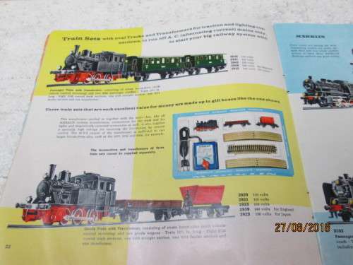 HO SCALE MARKLIN CATALOGUE 1962 / 63 - LOT 928T