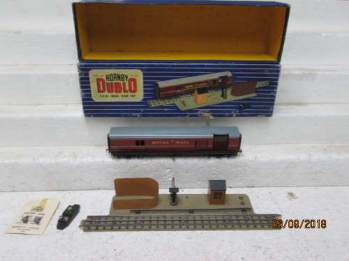 OO SCALE : HORNBY DUBLO TPO MAIL VAN SET "ROYAL MAIL" (BOXED) - LOT 107U