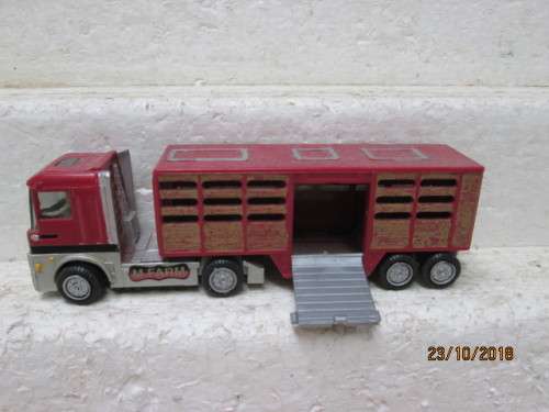 HO/OO SCALE : TRUCK & TRAILER HORSEBOX - LOT 675U
