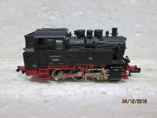 N SCALE : FLEISCHMANN DB 0-6-0 STEAM LOCOMOTIVE - LOT 204V