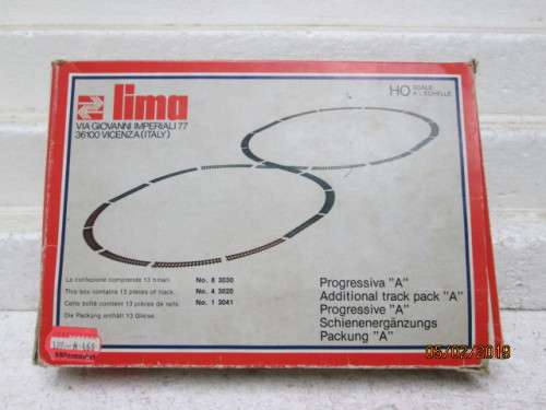 HO/OO SCALE : LIMA ADDITIONAL TRACK PACK A (NO 4051) - BOXED - LOT 695V