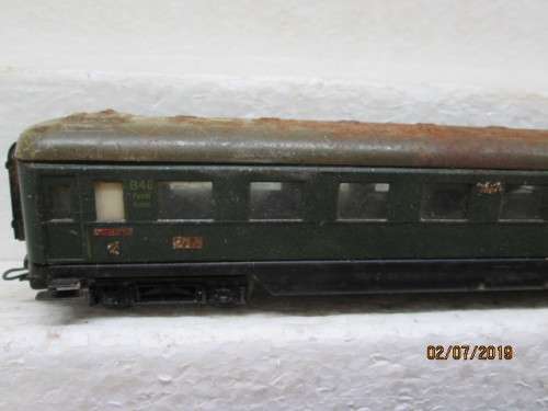 HO SCALE : MARKLIN x4 COACHES (DARK GREEN) - LOT 671W