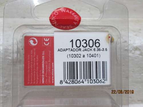 REDUCED TO CLEAR : NINCO : ADAPTOR JACK No 10306 (BOXED) - LOT 365X