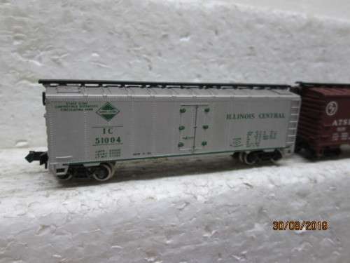 N SCALE : ATLAS x4 BOX CARS - LOT 497X