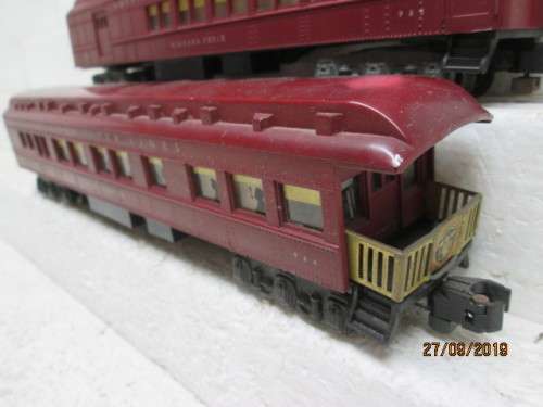S SCALE : AMERICAN FLYER COACHES x3 - LOT 784X