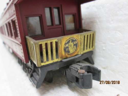 S SCALE : AMERICAN FLYER COACHES x3 - LOT 784X