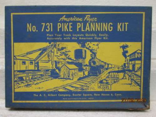 S SCALE : AMERICAN FLYER PIKE PLANNING KIT NO 731 (BOXED) - LOT 788X