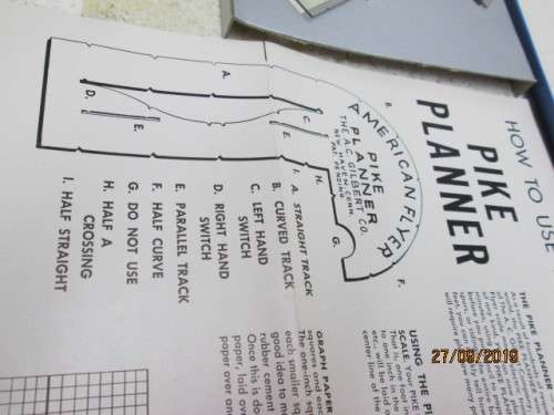 S SCALE : AMERICAN FLYER PIKE PLANNING KIT NO 731 (BOXED) - LOT 788X
