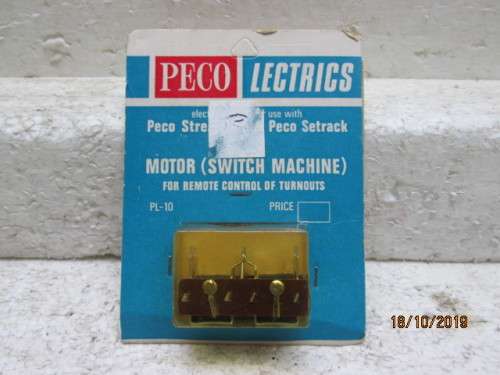 HO SCALE : PECO PL-10 POINT MOTOR (BOXED) - LOT 5Y