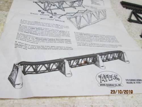 HO SCALE : ATLAS DECK TRUSS BRIDGE KIT (BOXED) - LOT 82Y