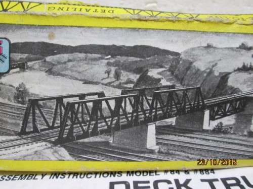 HO SCALE : ATLAS DECK TRUSS BRIDGE KIT (BOXED) - LOT 82Y