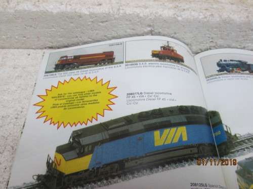 HO SCALE : LIMA INTRODUCTION TO MODEL TRAINS 1983/84 (COPY) - LOT 244Y