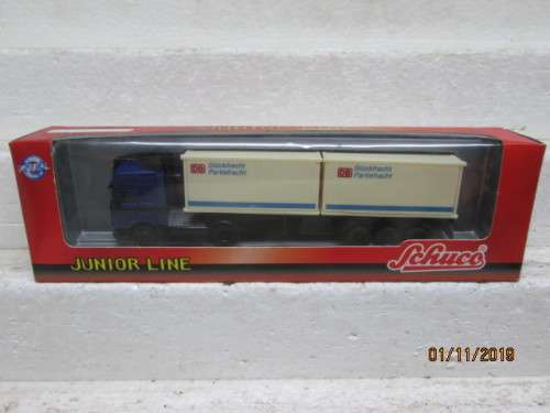 HO SCALE : SCHUCO MAN TRUCK & TRAILER / DB (BOXED) - LOT 252Y