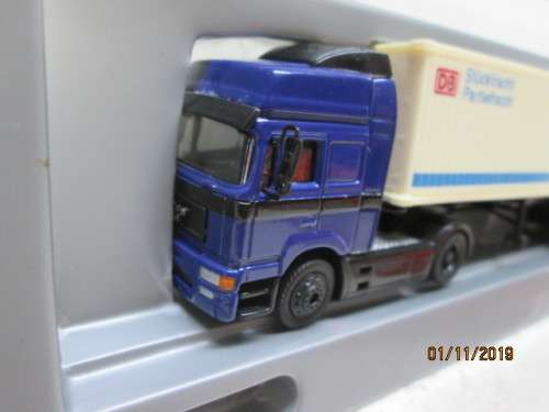 HO SCALE : SCHUCO MAN TRUCK & TRAILER / DB (BOXED) - LOT 252Y