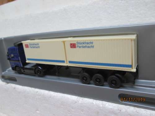 HO SCALE : SCHUCO MAN TRUCK & TRAILER / DB (BOXED) - LOT 252Y