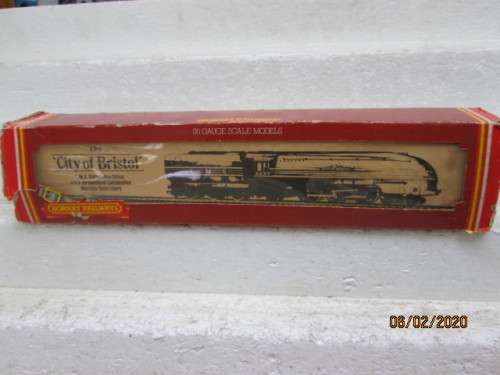 OO SCALE : HORNBY LMS "CITY OF BRISTOL" STEAM LOCOMOTIVE (BOXED) - LOT 144z