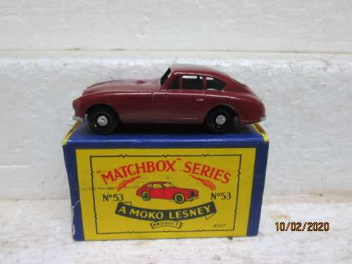 MATCHBOX SERIES : No 53 ASTON MARTIN (BOXED) - LOT 253z