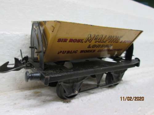 O SCALE : HORNBY McALPINE SIDE TIPPER WAGON - LOT 317z