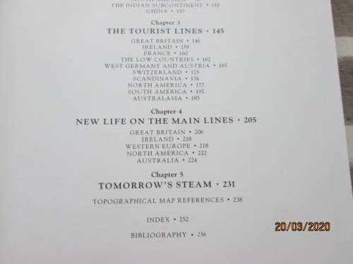 REDUCED TO CLEAR : HARD COVER BOOK : STEAM RAILWAYS OF THE WORLD (INCLUDING SOUTH AFRICA) - LOT 591z