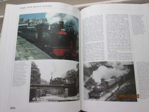 REDUCED TO CLEAR : HARD COVER BOOK : STEAM RAILWAYS OF THE WORLD (INCLUDING SOUTH AFRICA) - LOT 591z