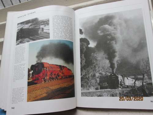 REDUCED TO CLEAR : HARD COVER BOOK : STEAM RAILWAYS OF THE WORLD (INCLUDING SOUTH AFRICA) - LOT 591z