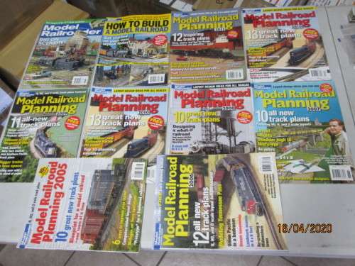 MODEL RAILROADER x10 MAGAZINES (MAINLY ABOUT TRACK PLANNING) - LOT 339AA