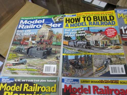 MODEL RAILROADER x10 MAGAZINES (MAINLY ABOUT TRACK PLANNING) - LOT 339AA