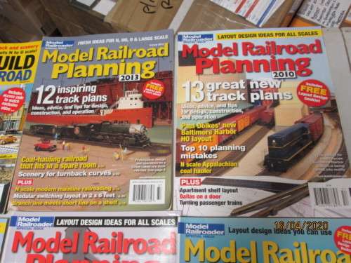 MODEL RAILROADER x10 MAGAZINES (MAINLY ABOUT TRACK PLANNING) - LOT 339AA