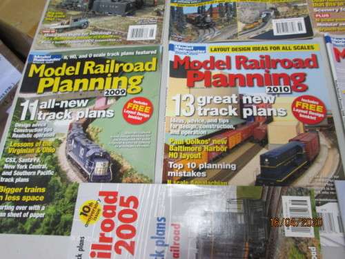 MODEL RAILROADER x10 MAGAZINES (MAINLY ABOUT TRACK PLANNING) - LOT 339AA