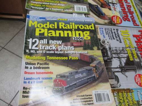 MODEL RAILROADER x10 MAGAZINES (MAINLY ABOUT TRACK PLANNING) - LOT 339AA