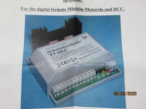 HO SCALE : DIGITAL PROFI WERDEN TT-DEC TURNTABLE DECODER - LOT 544AA