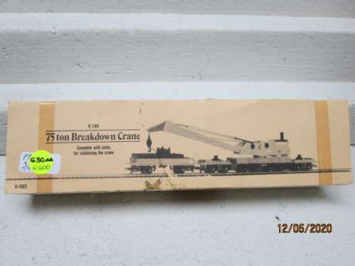 OO SCALE : HORNBY YELLOW 76 TON RAIL CRANE SET - LOT 630AA