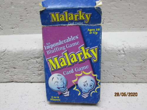 MALARKY CARD GAME (AN IMPONDERABLES BLUFFING GAME) - LOT 817AA