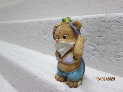 REDUCED TO CLEAR : LITTLE BEAR RESIN ORNAMENT