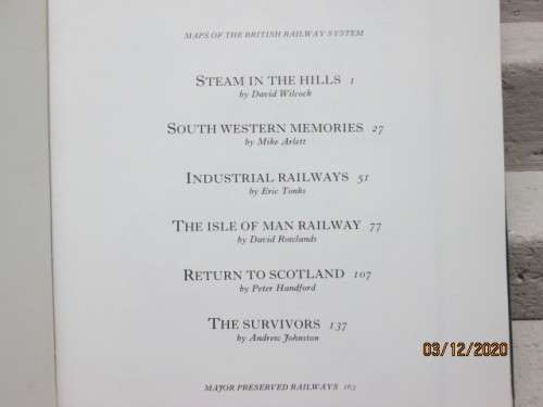 THE RAIL NOW DEPARTING - HARD COVER BOOK