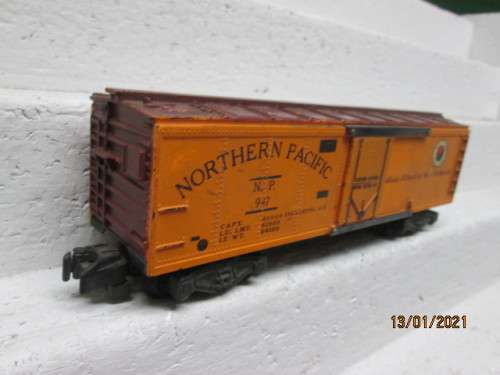 S SCALE : AMERICAN FLYER : NORTHERN PACIFIC BOX CAR