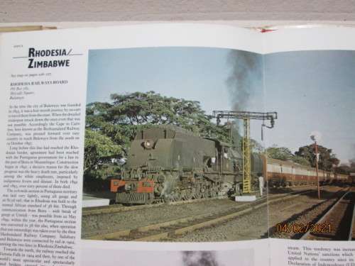 REDUCED TO CLEAR : HARD COVER BOOK : ATLAS OF THE WORLD`S RAILWAYS - INCLUDES SOME OF SOUTH AFRICA