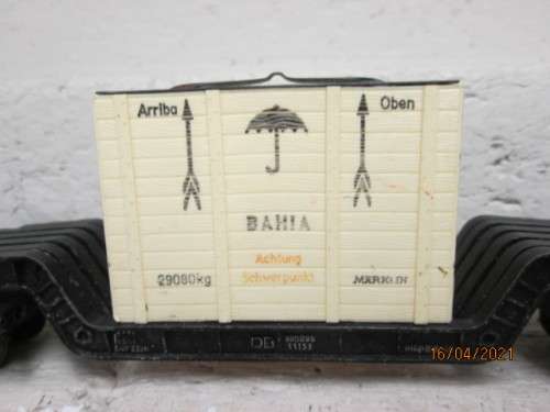 HO SCALE : MARKLIN : HEAVY DUTY 6 AXLE WAGON