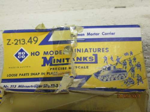 HO SCALE : ROCO : MINITANKS: GERMAN MORTAR CARRIER - BOXED