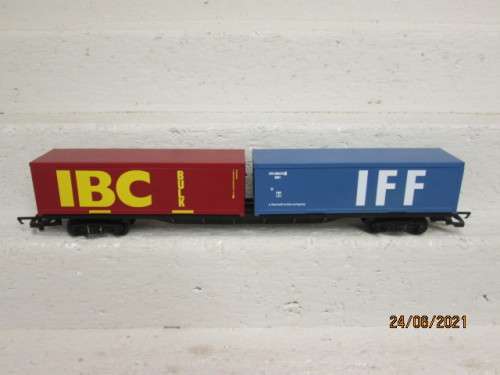 OO SCALE : HORNBY : CONTAINER WAGON -BOXED