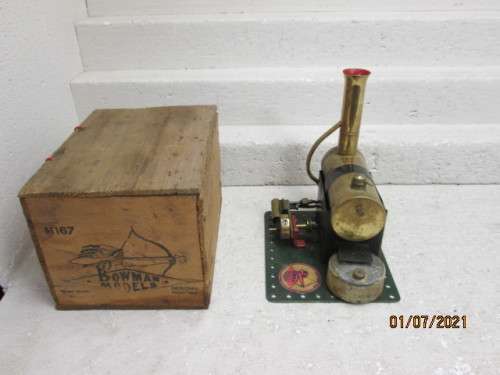 BOWMAN MODELS :  STATIONARY  STEAM ENGINE - BOXED